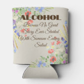 Wildflower Wedding Huggie Blikjeskoeler (Achterkant)