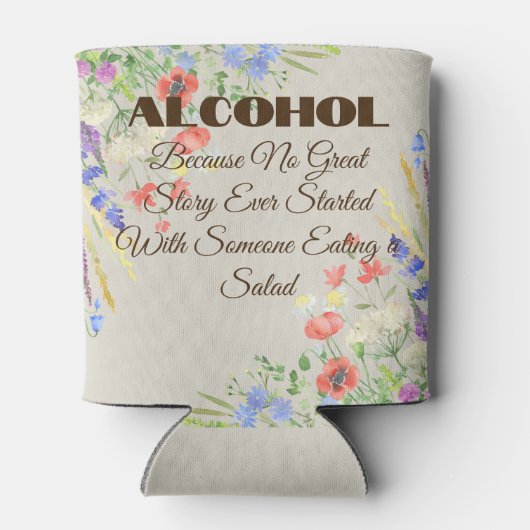 Wildflower Wedding Huggie Blikjeskoeler (Achterkant)