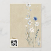 Wildflower Wedding Informatiekaartje (Achterkant)