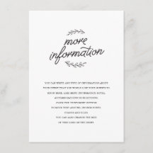 Wildflower Wedding Insert