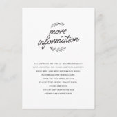 Wildflower Wedding Insert Informatiekaartje (Voorkant)