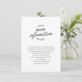 Wildflower Wedding Insert Informatiekaartje (Staand voorkant)