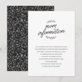 Wildflower Wedding Insert Informatiekaartje (Voorkant / Achterkant)