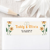 Wildflower Wedding Invitation Etiket (Insitu)