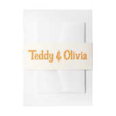 Wildflower Wedding Invitation Uitnodigingen Wikkel (Voorkant Voorbeeld)