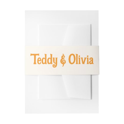 Wildflower Wedding Invitation Uitnodigingen Wikkel (Voorkant Voorbeeld)