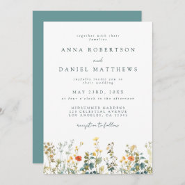 Wildflower Wedding Kaart