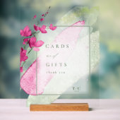 Wildflower Wedding-kaarten & Gifts Fuchsia ID954 Acryl Bord (Neutraal)