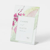 Wildflower Wedding-kaarten & Gifts Fuchsia ID954 Reclamebord Met Voetstuk (Voorkant)