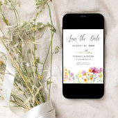 Wildflower Wedding Meadow Floral and Photo Save The Date