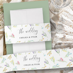 Wildflower Wedding Meadow Flower Invita Uitnodigingen Wikkel