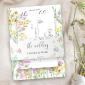 Wildflower Wedding Meadow Flower Invita Uitnodigingen Wikkel