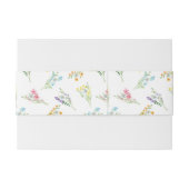 Wildflower Wedding Meadow Flower Invitation Uitnodigingen Wikkel (Achterkant Voorbeeld)