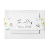 Wildflower Wedding Meadow Flower Invitation Uitnodigingen Wikkel (Voorkant Voorbeeld)