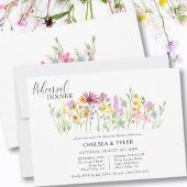 Wildflower Wedding Meadow Flowers Rehearsal Dinner Kaart