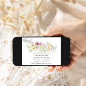 Wildflower Wedding Meadow Flowers Rehearsal Dinner Kaart