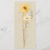 Wildflower Wedding Menu (Achterkant)