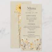 Wildflower Wedding Menu (Voorkant / Achterkant)