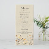 Wildflower Wedding Menu (Staand voorkant)