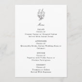 Wildflower Wedding Menu (Voorkant)