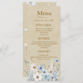 Wildflower Wedding Menu (Voorkant / Achterkant)