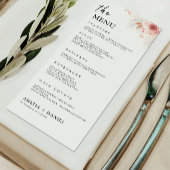 Wildflower Wedding Menu Kaarten Sjabloon
