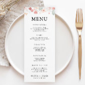 Wildflower Wedding Menu Kaarten Sjabloon