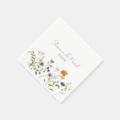 Wildflower Wedding Napkins Servet (Hoek)