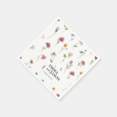 Wildflower Wedding Napkins Servet (Hoek)