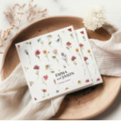 Wildflower Wedding Napkins Servet