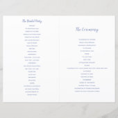 Wildflower Wedding Order of Service (Achterkant)