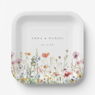 Wildflower Wedding Papieren Bordje