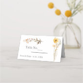 Wildflower Wedding Plaatskaartje (Voorkant)