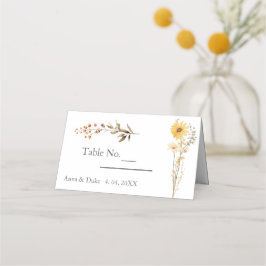 Wildflower Wedding Plaatskaartje