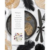 Wildflower Wedding Program, op maat