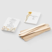 Wildflower Wedding Programme Handwaaier (Niet-gemonteerd)