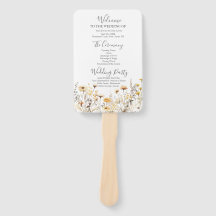 Wildflower Wedding Programme
