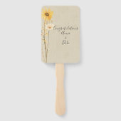 Wildflower Wedding Programme Handwaaier (Achterkant)