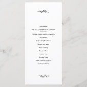 Wildflower Wedding Programme Programmakaart (Achterkant)