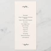 Wildflower Wedding Programme Programmakaart (Achterkant)