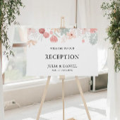Wildflower Wedding Receptie Welkomstbord Poster