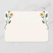 Wildflower Wedding RSVP Card (Achterkant)