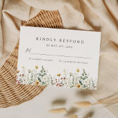 Wildflower Wedding RSVP Card