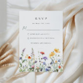 Wildflower Wedding RSVP Card