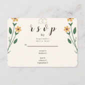 Wildflower Wedding RSVP Card Kaartje (Voorkant)