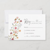 Wildflower Wedding RSVP-kaart RSVP Kaartje (Voorkant)
