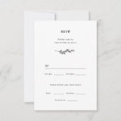 Wildflower Wedding RSVP-kaart RSVP Kaartje (Voorkant)