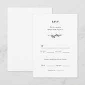 Wildflower Wedding RSVP-kaart RSVP Kaartje (Voorkant / Achterkant)