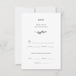 Wildflower Wedding RSVP-kaart RSVP Kaartje