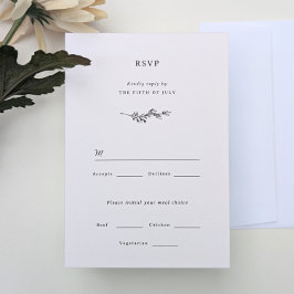 Wildflower Wedding RSVP-kaart RSVP Kaartje
